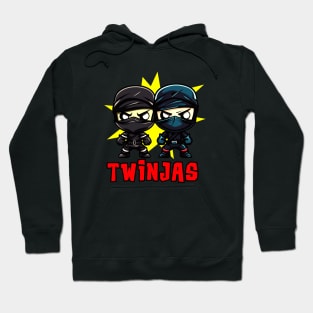 Twinjas Ninja Twins Siblings Twin Boys Hoodie